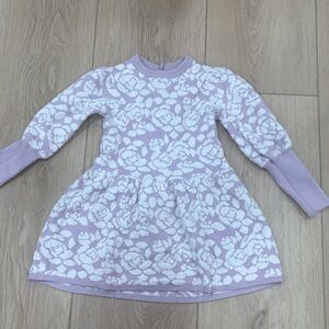 Janie and Jack Lavender and White Floral Dress